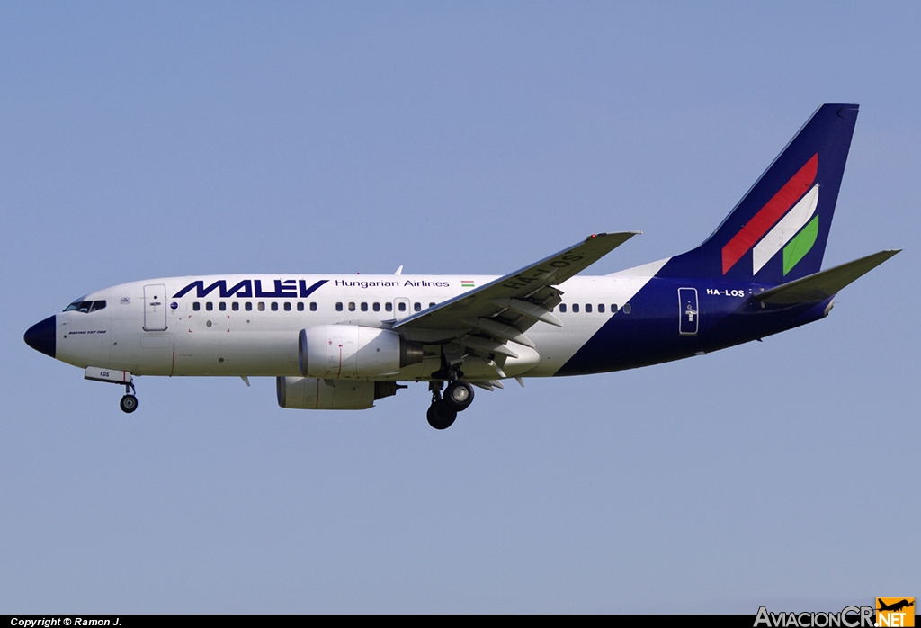 HA-LOS - Boeing 737-7Q8 - MALEV - Hungarian Airlines