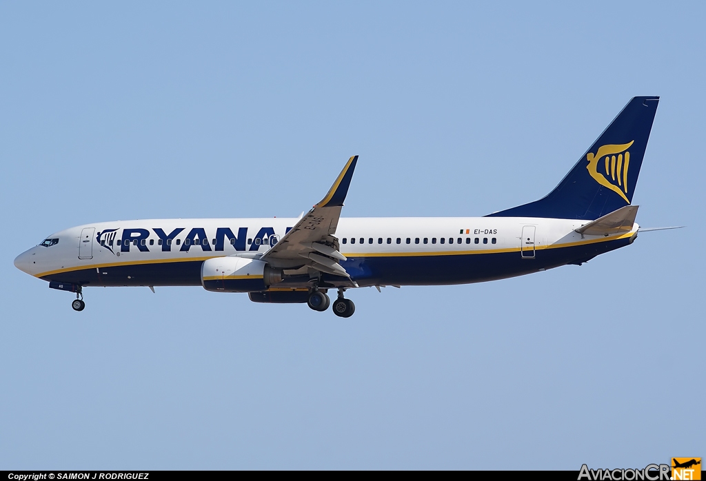 EI-DAS - Boeing 737-8AS - Ryanair