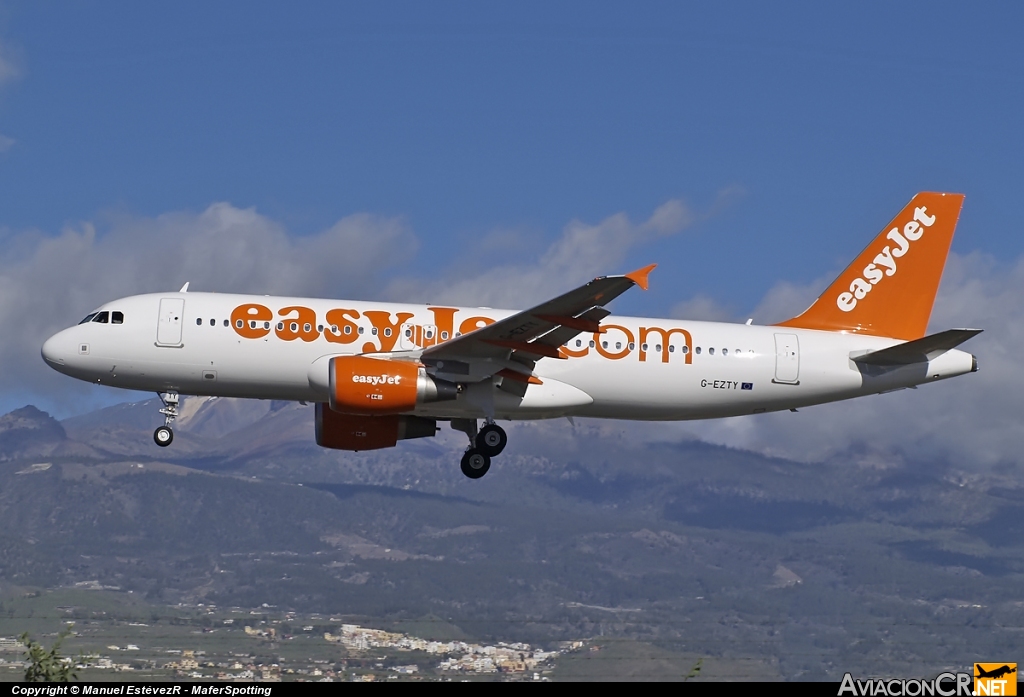 G-EZTY - Airbus A320-214 - EasyJet Airline