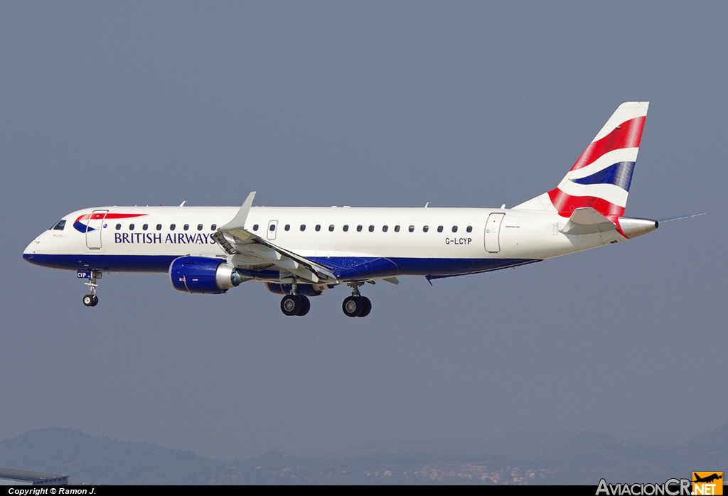 G-LCYP - Embraer 190-100SR - British Airways City Flyer