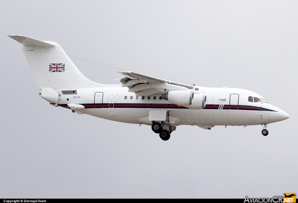 ZE701 - British Aerospace BAe-146-100 - United Kingdom - Royal Air Force (RAF) Red Arrows