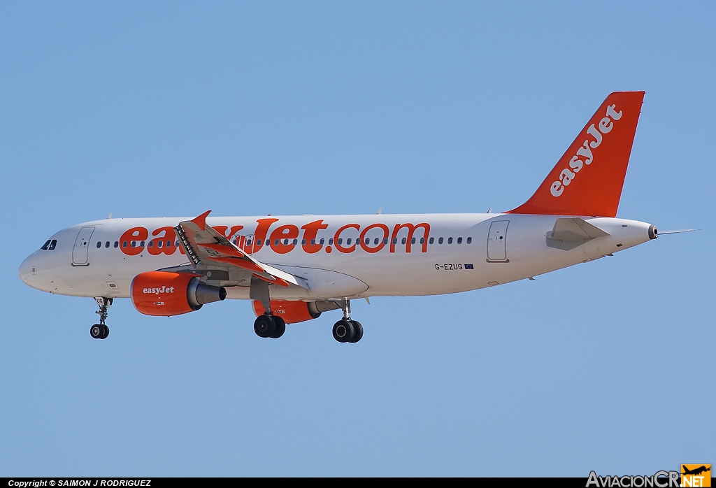 G-EZUG - Airbus A320-214 - EasyJet Airline