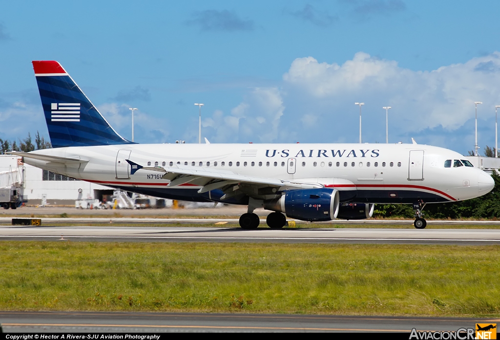 N716UW - Airbus A319-132 - US Airways