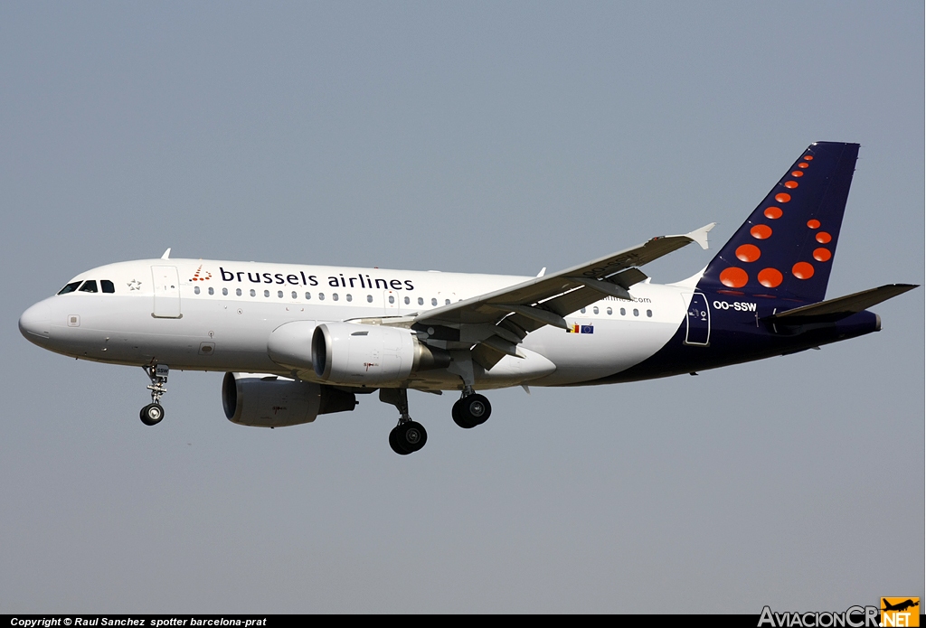 OO-SSW - Airbus A319-111 - Brussels airlines