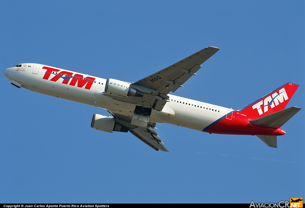 PT-MSQ - Boeing 767-33A/ER - TAM