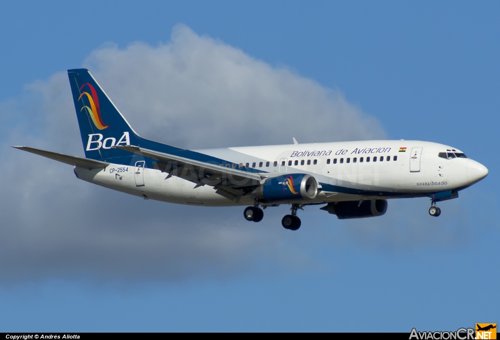 CP-2554 - Boeing 737-3Q8 - Boliviana de Aviación (BoA)