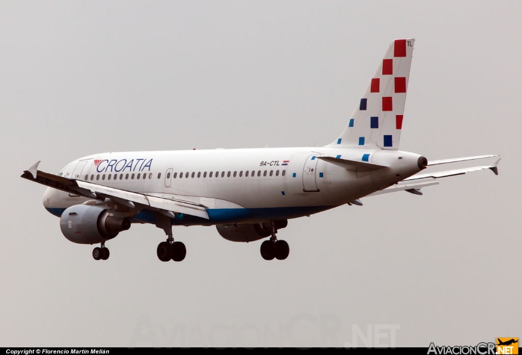 9A-CTL - Airbus A319-112 - Croatia Airlines