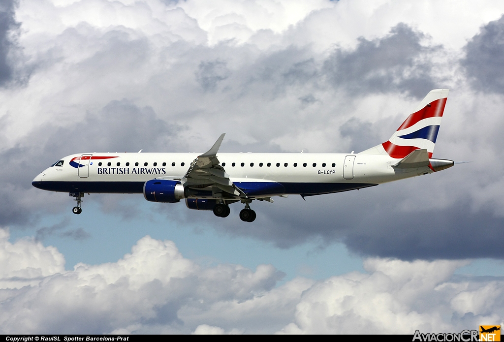 G-LCYP - Embraer 190-100SR - British Airways City Flyer