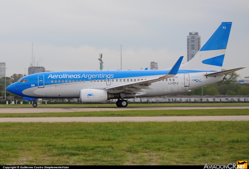 LV-CYJ - Boeing 737-7Q8 - Aerolíneas Argentinas