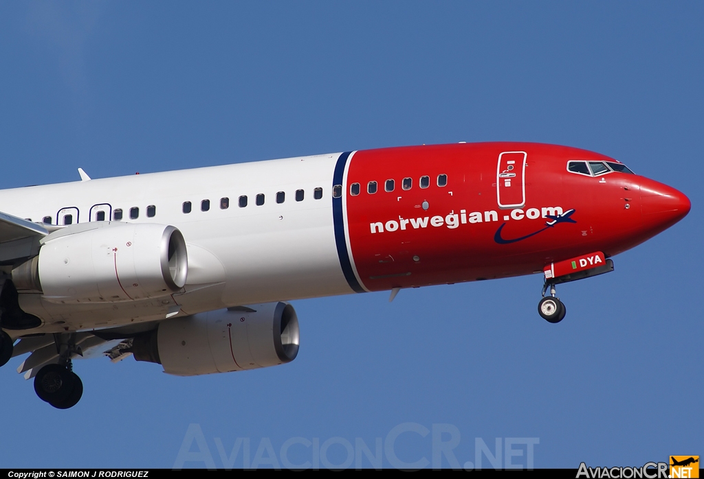 LN-DYA - BOEING-8GK - Norwegian Air Shuttle