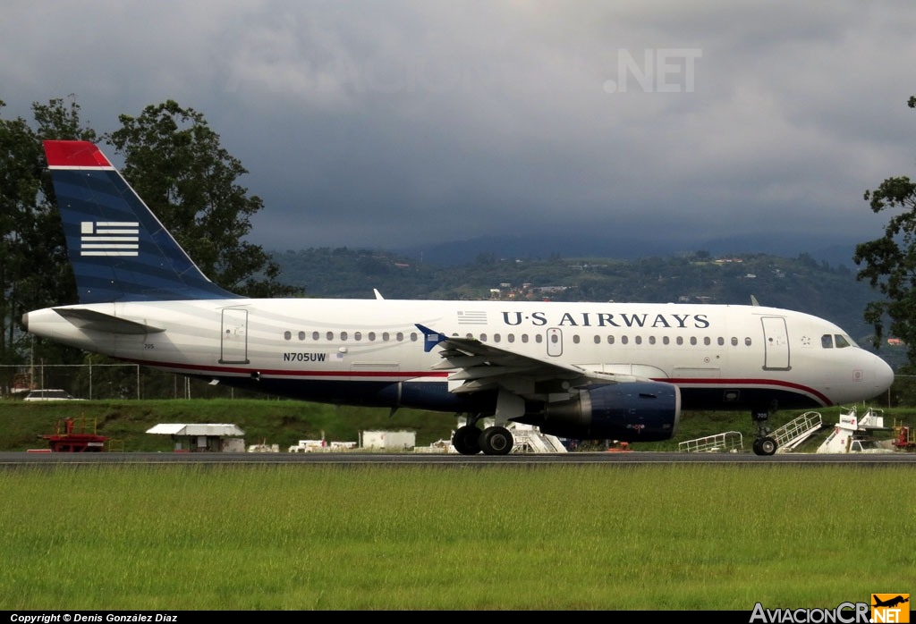N705UW - Airbus A319-112 - US Airways