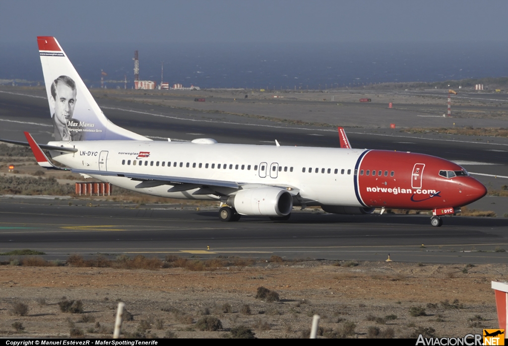LN-DYC - Boeing 737-8JP - Norwegian Air Shuttle