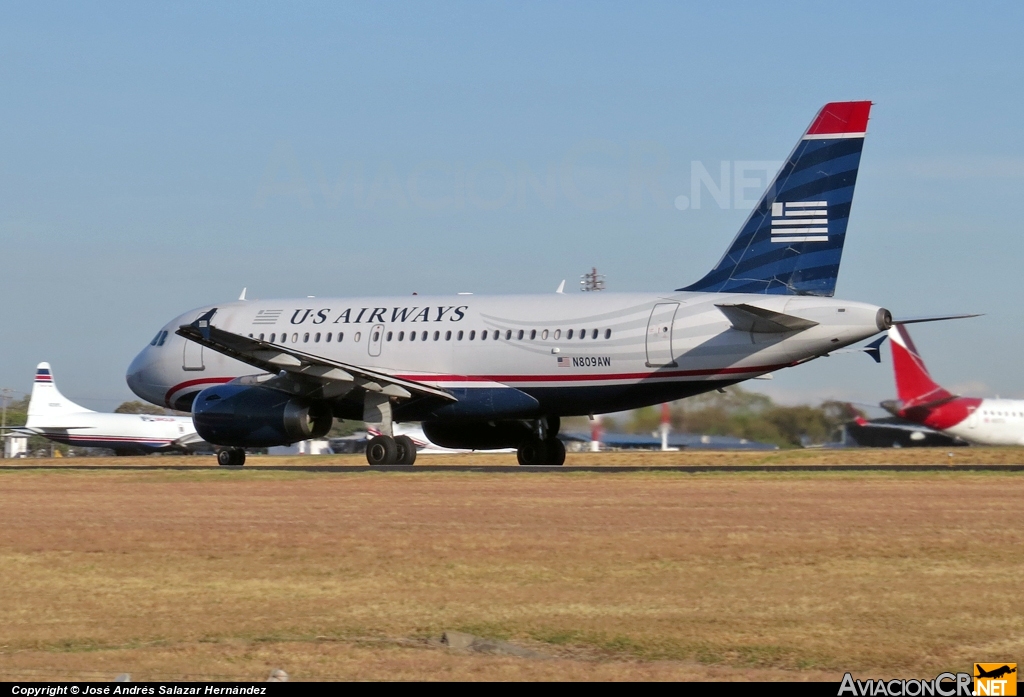 N809AW - Airbus A319-132 - US Airways