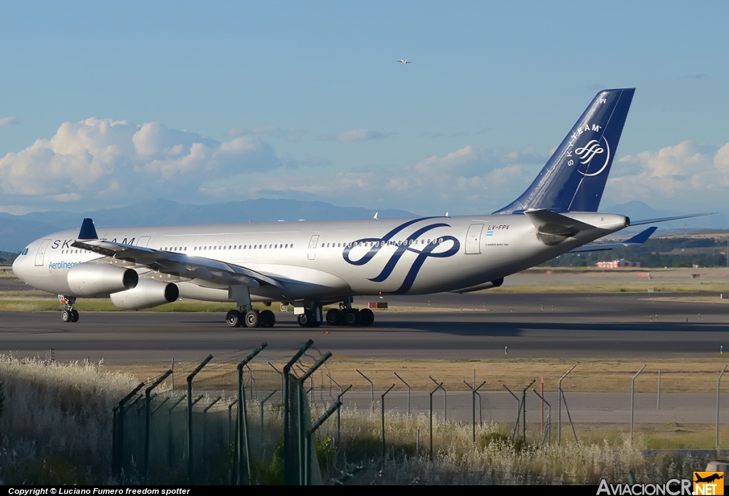 LV-FPV - Airbus A340-313X - Aerolineas Argentinas