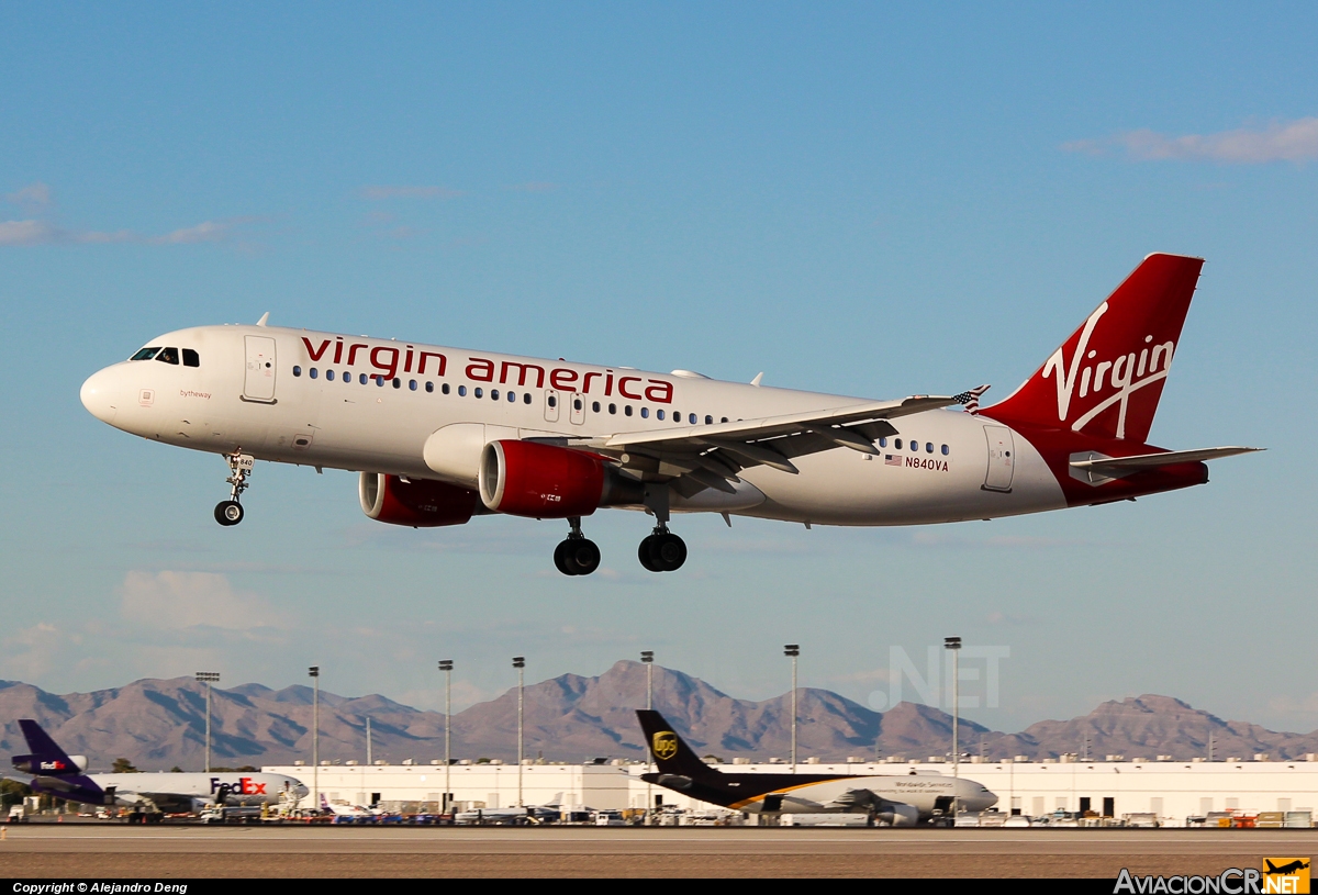 N840VA - Airbus A320-214 - Virgin America