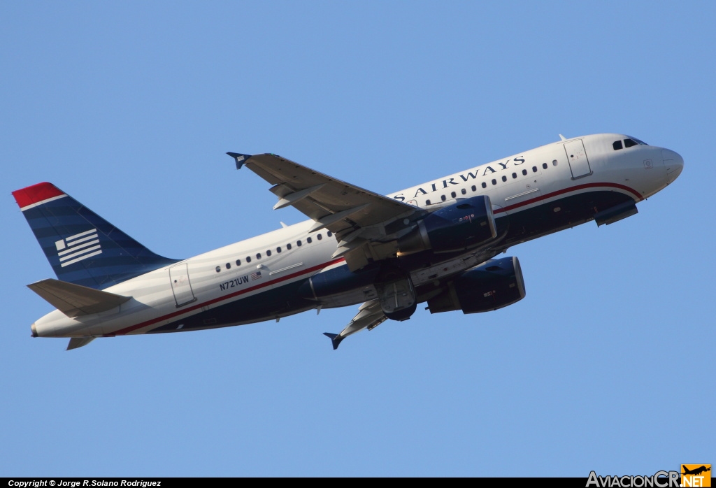 N721UW - Airbus A319-112 - US Airways