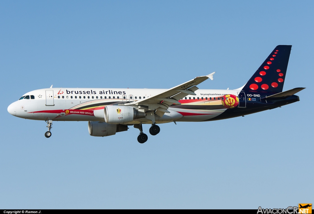 OO-SND - Airbus A320-214 - Brussels airlines