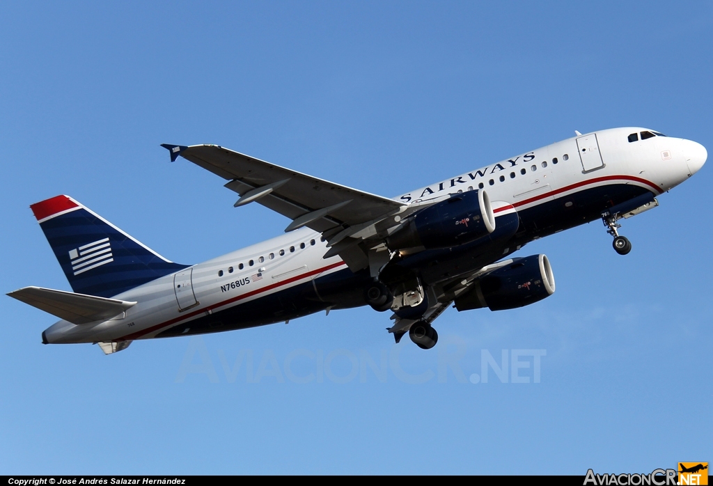 N768US - Airbus A319-112 - US Airways
