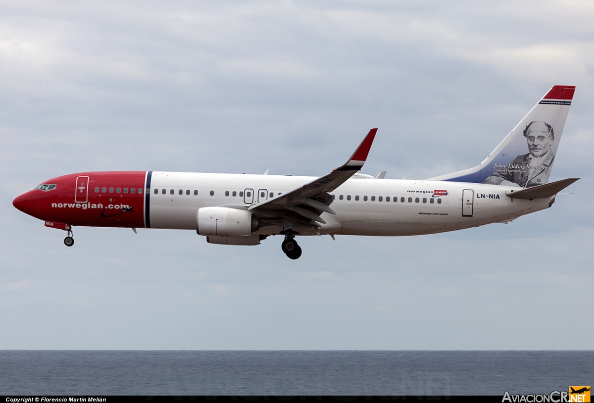 LN-NIA - Boeing 737-8JP - Norwegian Air Shuttle