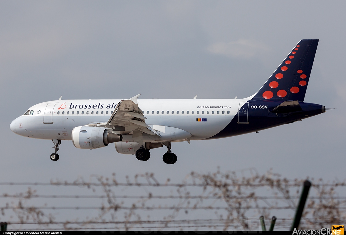 OO-SSV - Airbus A319-111 - Brussels airlines