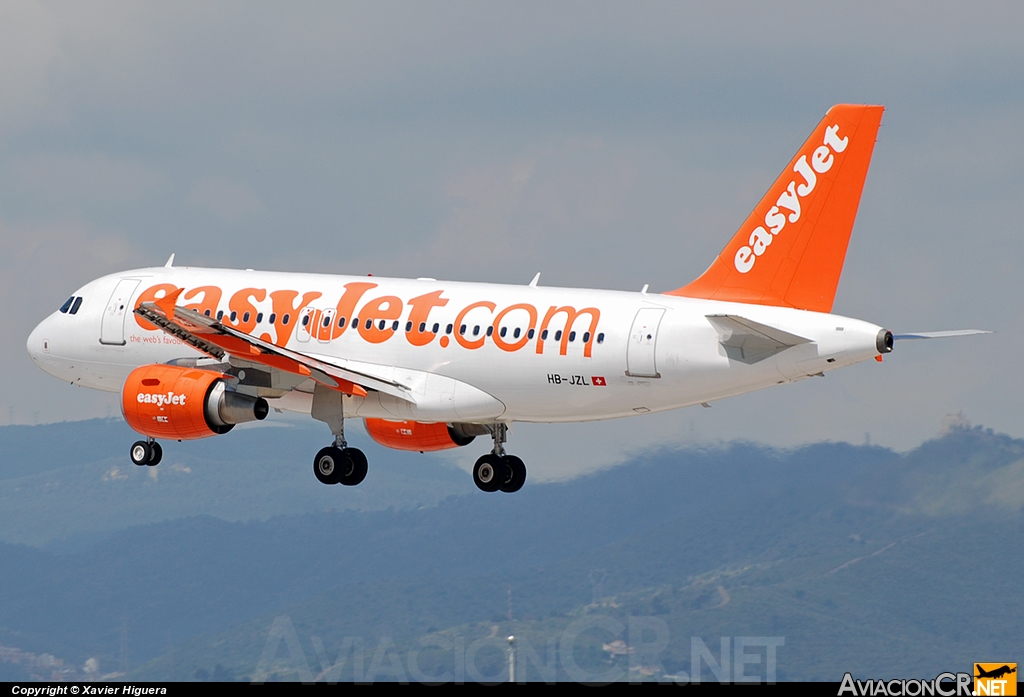 HB-JZL - Airbus A319-111 - EasyJet Airlines