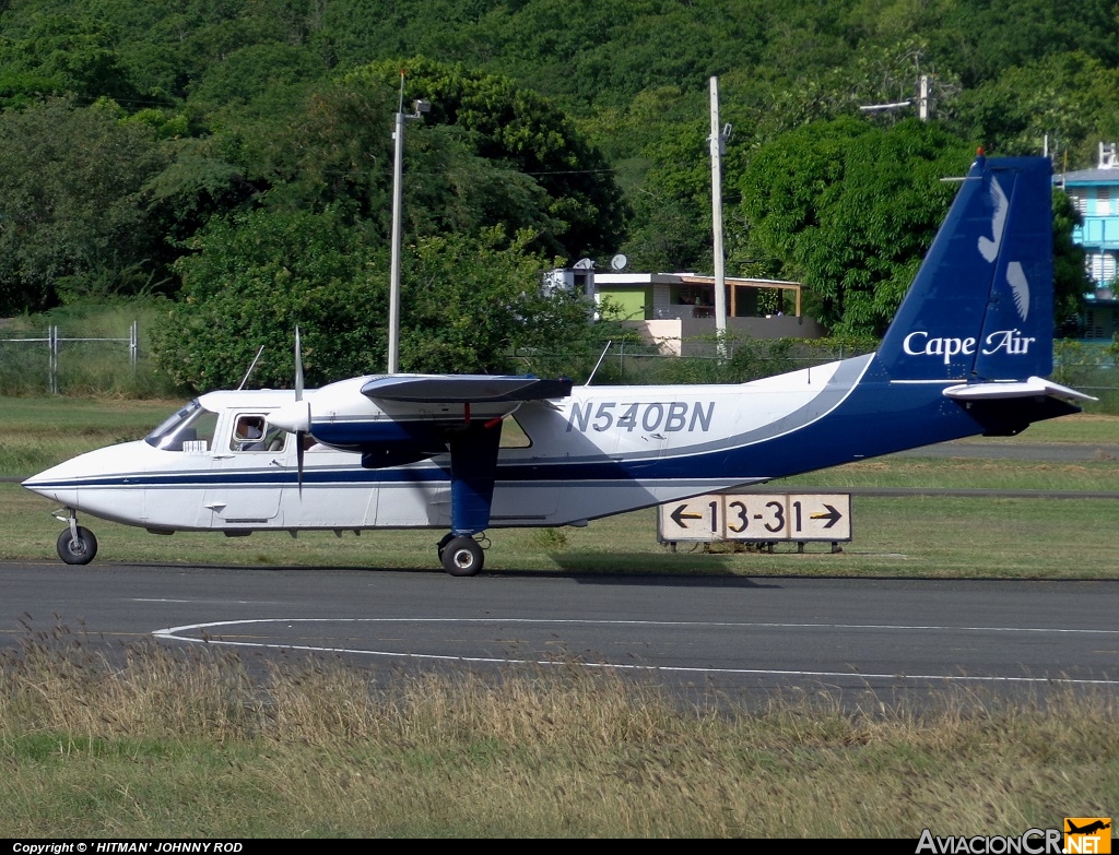 N540BN - Britten-Norman BN-2B-20 Islander - Cape Air