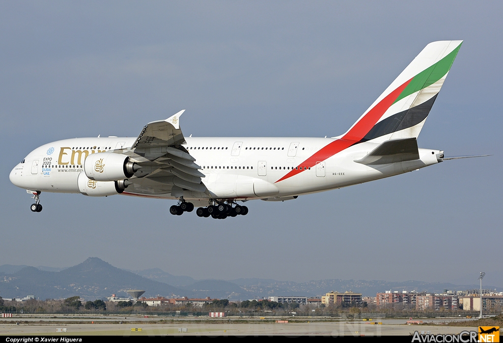 A6-EEE - Airbus A380-861 - Emirates
