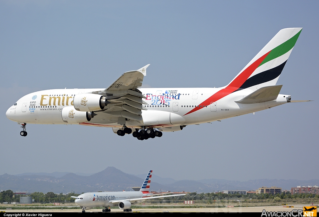 A6-EER - Airbus	A-380-861 - Emirates