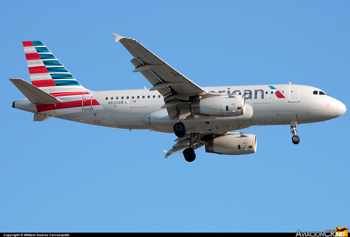 N832AW - Airbus A319-132 - American Airlines